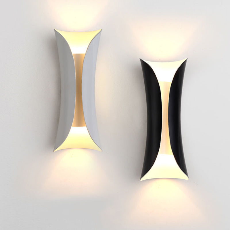 2-Lights Metal Simplicity Wall Lamp Post-modern Style Dining Room Aisle Wall Mounted Light