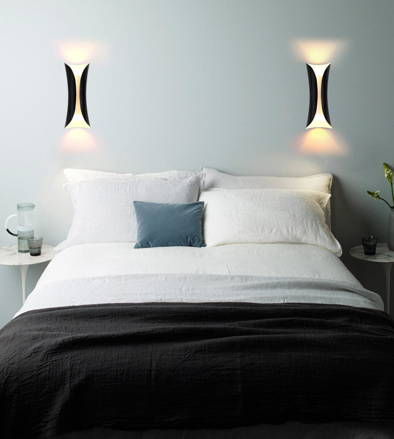 2-Lights Metal Simplicity Wall Lamp Post-modern Style Dining Room Aisle Wall Mounted Light