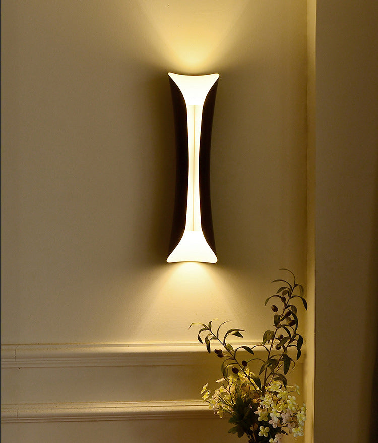 2-Lights Metal Simplicity Wall Lamp Post-modern Style Dining Room Aisle Wall Mounted Light