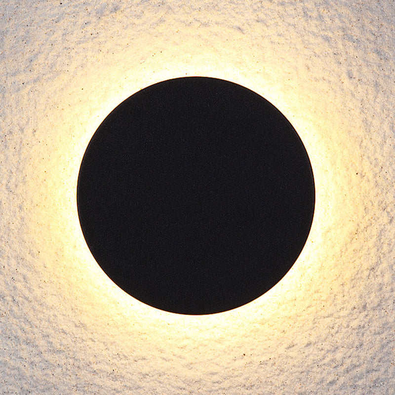 6" Height Simplicity Metal Wall Light Modern Style Geometric Patio Aisle Sconce Light in Frosted Black