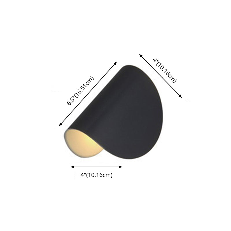 Rotatable Metal Tile Shaped LED Sconce Lamp 6.5" H Modern Style Mini Wall Mount Light