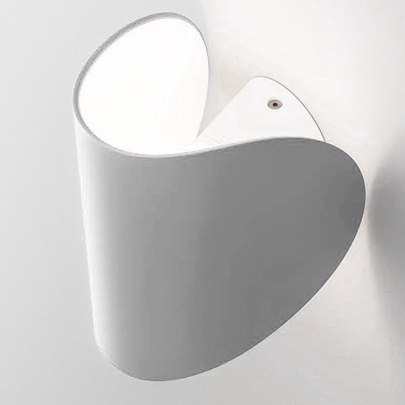 Rotatable Metal Tile Shaped LED Sconce Lamp 6.5" H Modern Style Mini Wall Mount Light