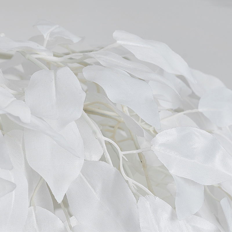 Sphere Feather Chandelier Pendant Light Contemporary Bedroom Suspended Lighting Fixture