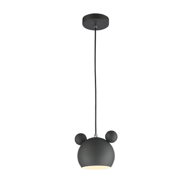 7" H Macaroon Style Cartoon Mini Hanging Lamp Nordic Style Solid Wood Simplicity Pendant Light