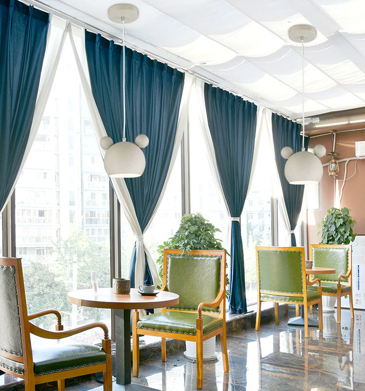 7" H Macaroon Style Cartoon Mini Hanging Lamp Nordic Style Solid Wood Simplicity Pendant Light