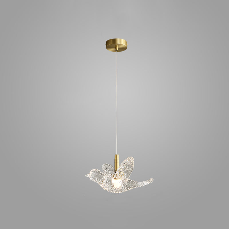 Klein bed ophanging verlichtingsarmatuur Acryl Minimalistische LED LED DOWN -verlichting hanger in messing