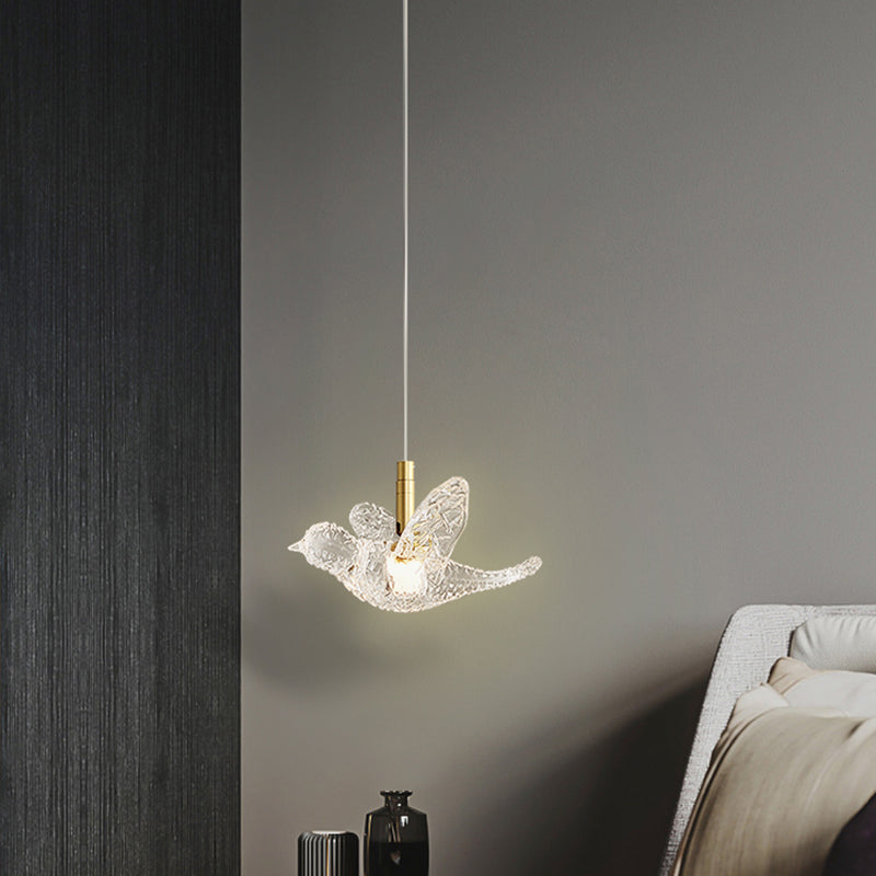 Klein bed ophanging verlichtingsarmatuur Acryl Minimalistische LED LED DOWN -verlichting hanger in messing