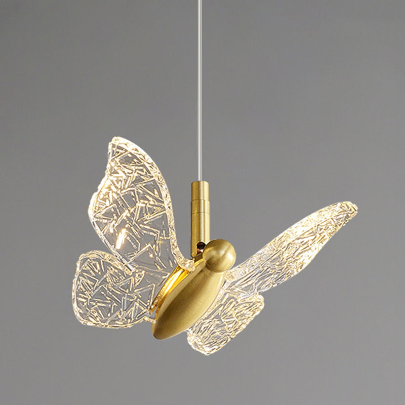 Klein bed ophanging verlichtingsarmatuur Acryl Minimalistische LED LED DOWN -verlichting hanger in messing