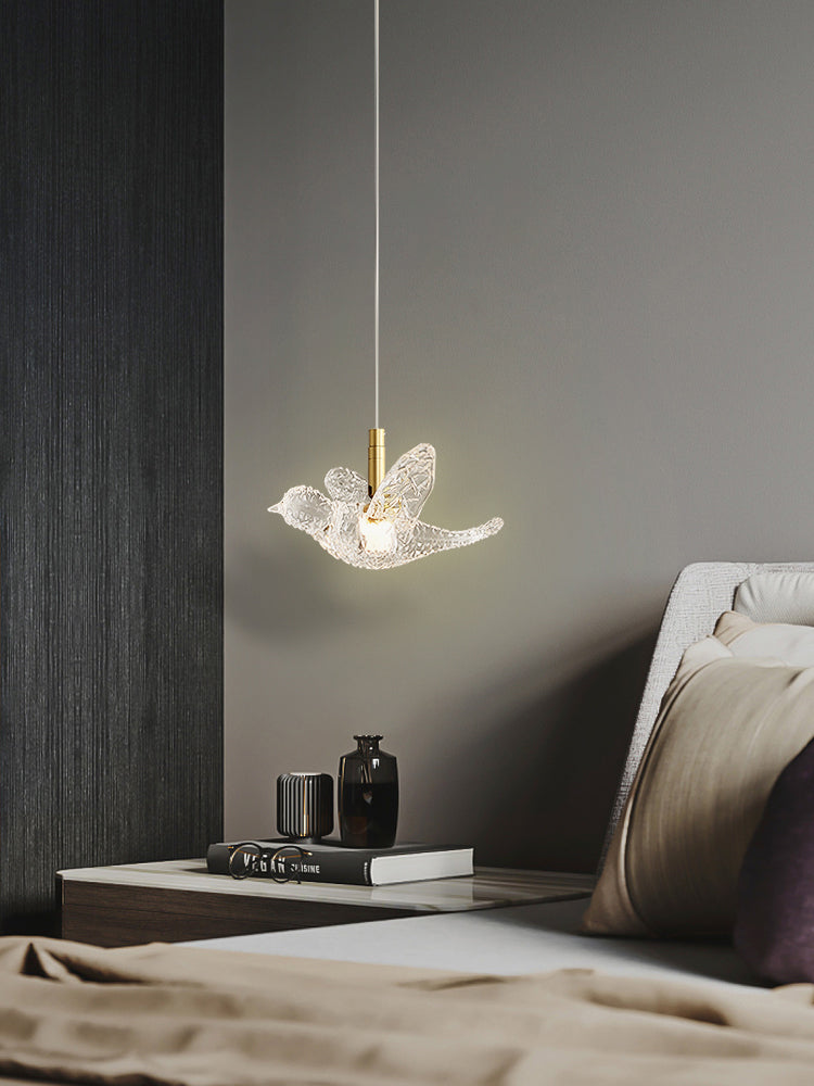 Klein bed ophanging verlichtingsarmatuur Acryl Minimalistische LED LED DOWN -verlichting hanger in messing