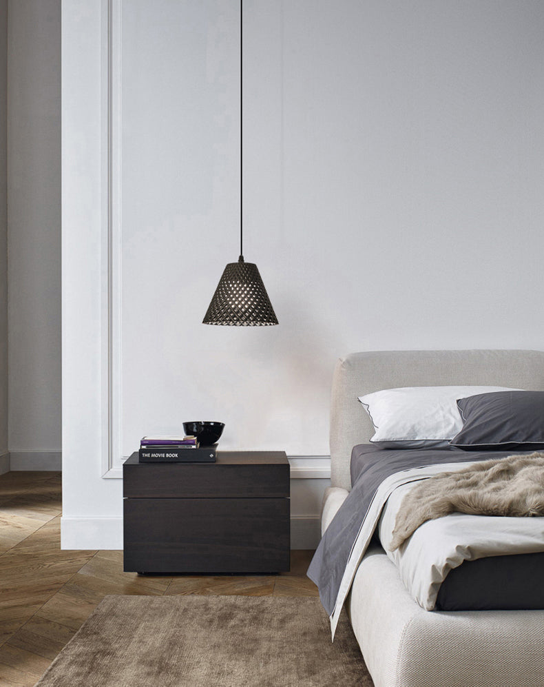 1 Licht ausgehöhlte Suspensionsbeleuchtung Nordisches Kunstzement-Anhänger Licht für Wohnzimmer