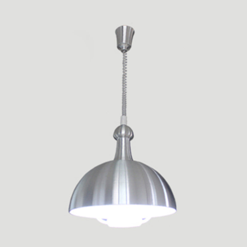 Makkaronhemisphärische Suspensionsbeleuchtung Metall 1-Licht-Esszimmer-Anhänger Licht mit Zuggrad