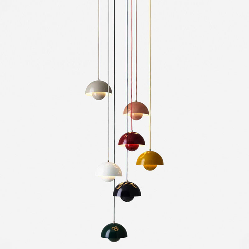 Makaroon im nordischen Stil hängend hängende Aluminiumlegierung Hemisphäre 1-Licht-Anhängerlampe für Bekleidungsgeschäft