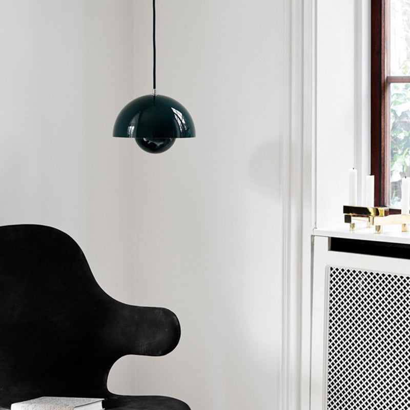 Makaroon im nordischen Stil hängend hängende Aluminiumlegierung Hemisphäre 1-Licht-Anhängerlampe für Bekleidungsgeschäft