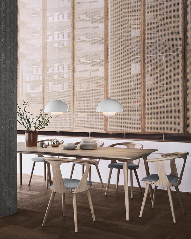 Makaroon im nordischen Stil hängend hängende Aluminiumlegierung Hemisphäre 1-Licht-Anhängerlampe für Bekleidungsgeschäft