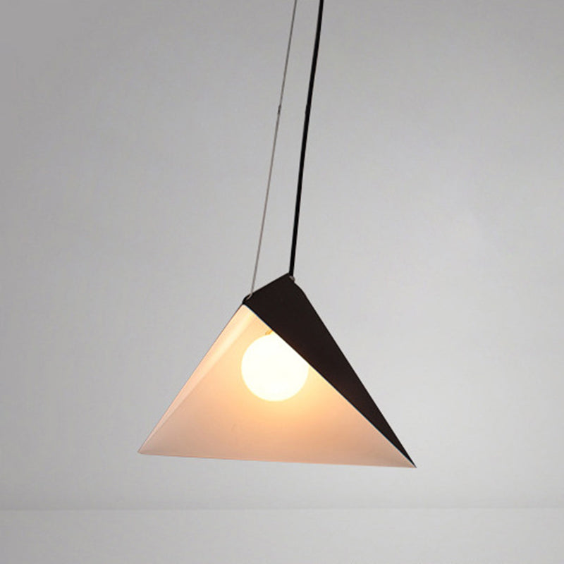Driehoekige eetkamer ophanging verlichting metaal 1-licht Noordse hanger plafondlicht
