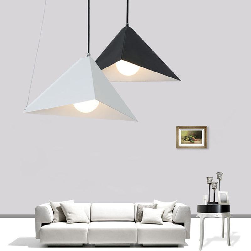 Driehoekige eetkamer ophanging verlichting metaal 1-licht Noordse hanger plafondlicht