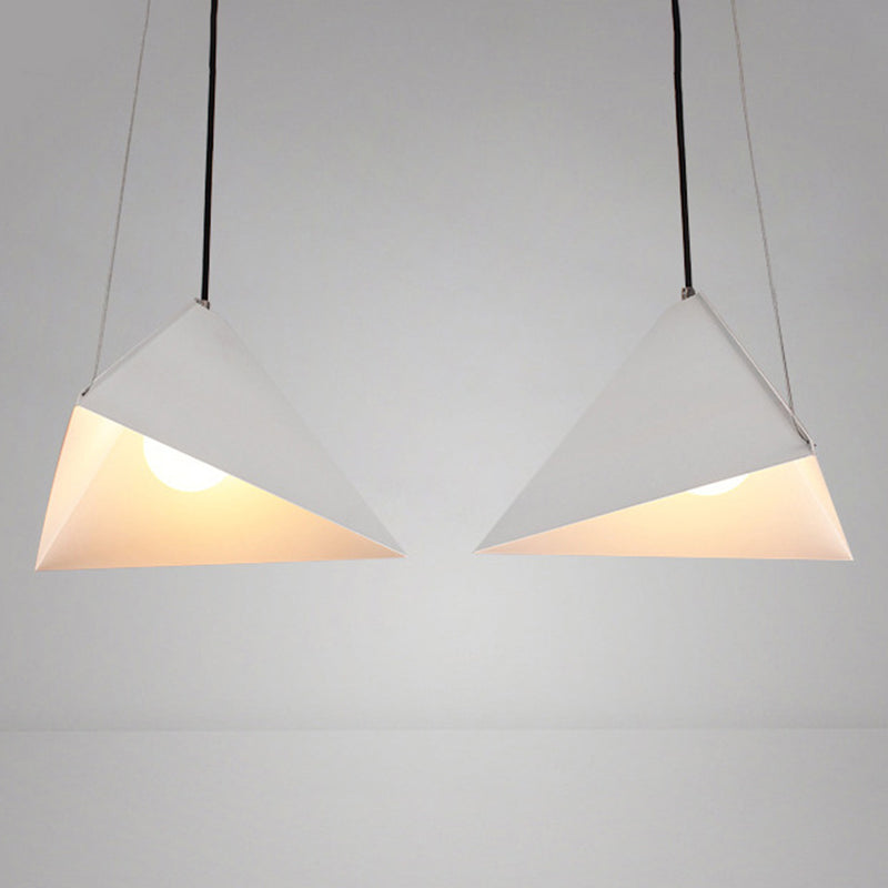 Driehoekige eetkamer ophanging verlichting metaal 1-licht Noordse hanger plafondlicht