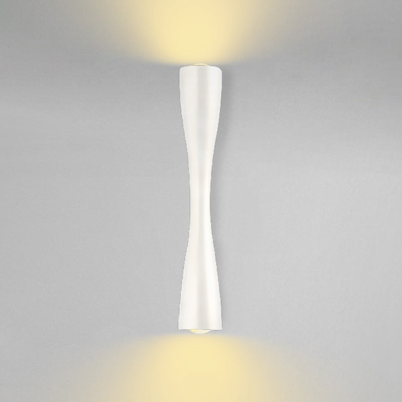 Moderni tubi in stile minimalista lampada montata a parete 2 luci illuminazione montata a parete con tonalità in alluminio
