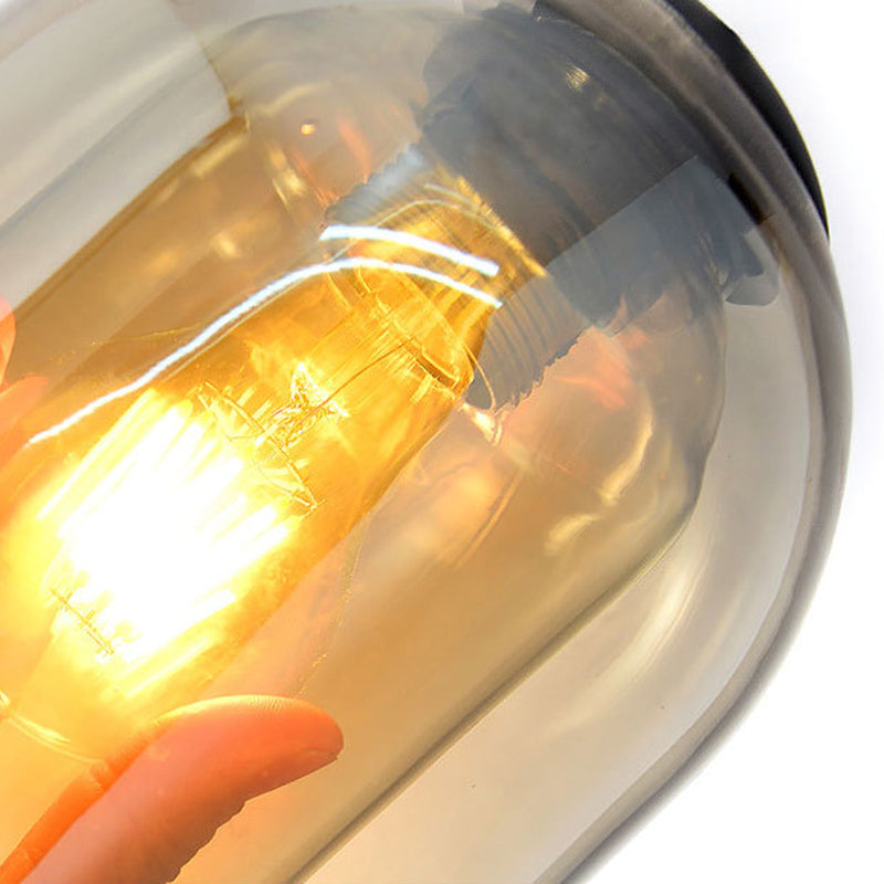 13.5" H Double-layer Glass Shade Creative Wall Lamp Single Bulb Modern Simplicity Bell Shaped Sconce Light