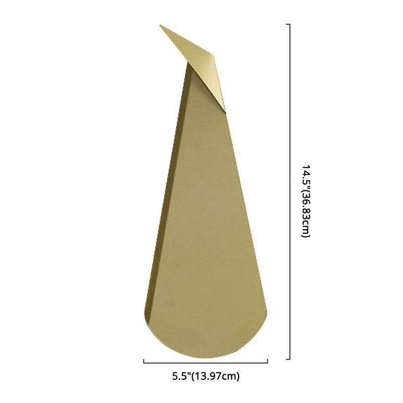 Minimalism Metal Peacock Wall Lamp Post-modern Style Home Decorative Lighting Sconce in Warm Light