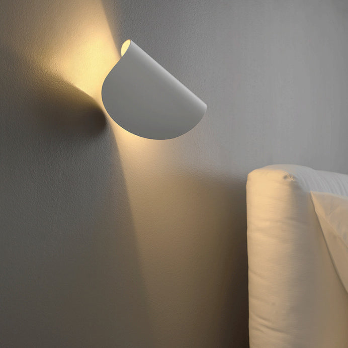 Rotatable Metal Tile Shaped LED Sconce Lamp 6.5" H Modern Style Mini Wall Mount Light