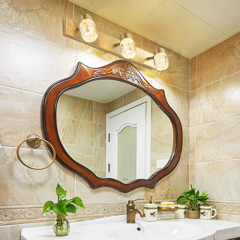 Mid-Century Luxury Style Circle Led Bathroom Vanity Light Fixtures Acrylic Vanity Wall Light Fixtures
