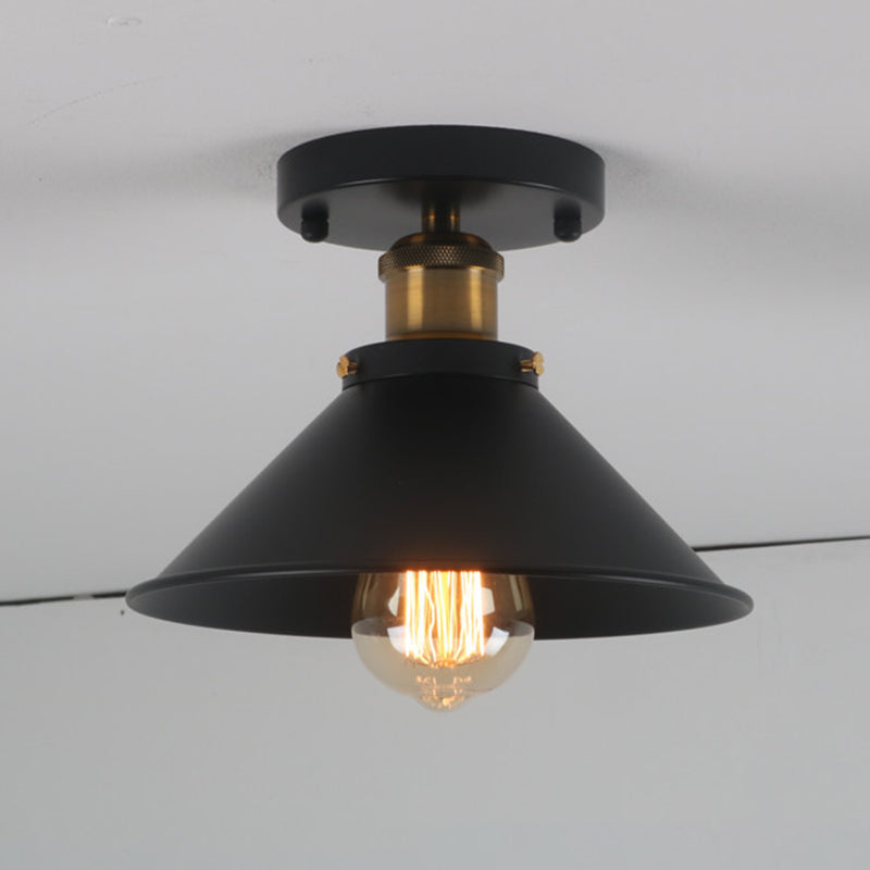 Industrial Ceiling Light Fixture Single Pendant Retro Bedroom Light Room Lighting