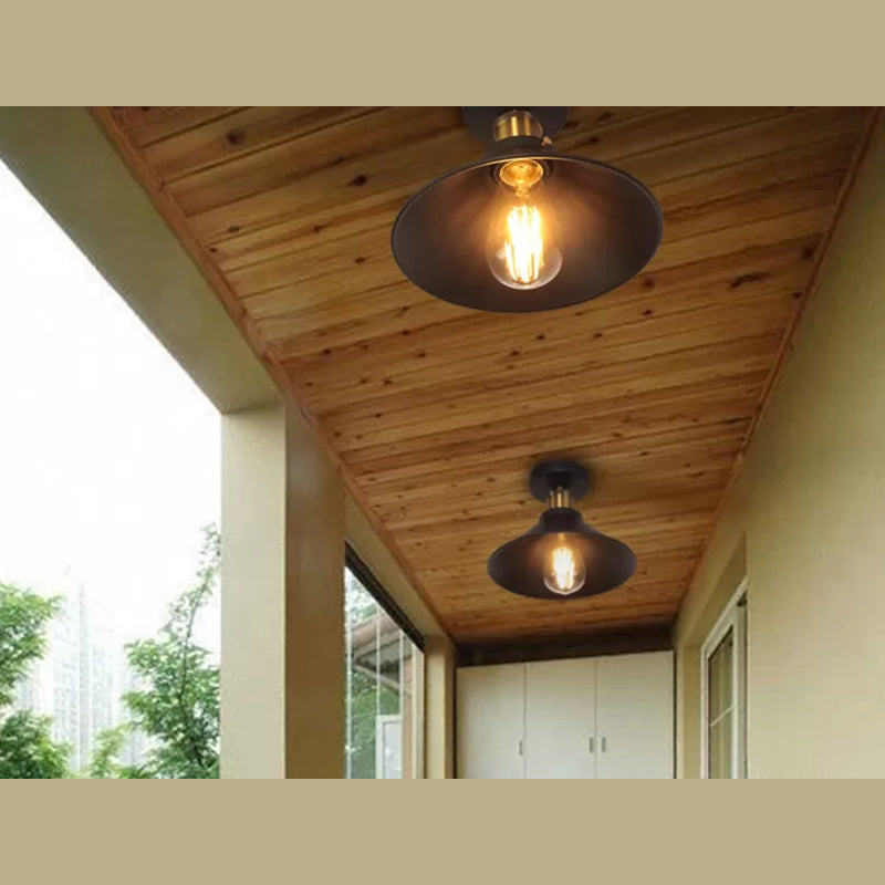 Industrial Ceiling Light Fixture Single Pendant Retro Bedroom Light Room Lighting