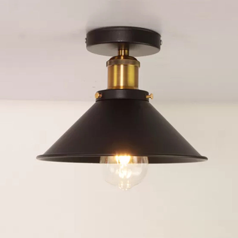Industrial Ceiling Light Fixture Single Pendant Retro Bedroom Light Room Lighting