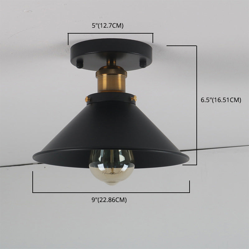 Industrial Ceiling Light Fixture Single Pendant Retro Bedroom Light Room Lighting