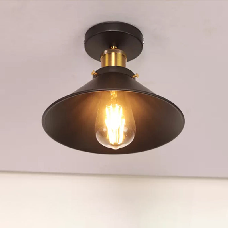 Industrial Ceiling Light Fixture Single Pendant Retro Bedroom Light Room Lighting