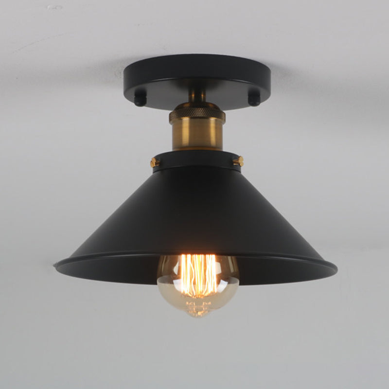 Industrial Ceiling Light Fixture Single Pendant Retro Bedroom Light Room Lighting