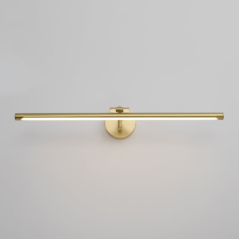 Mid-Century Luxury Style Linear Wall Mounted Vanity Lights Metal Vanity Lighting Fixtures for Bathroom