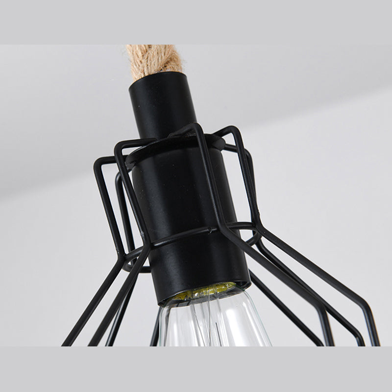 Cage Island Lighting Accesors Ideas de iluminación de la isla de cuerda industrial para restaurante