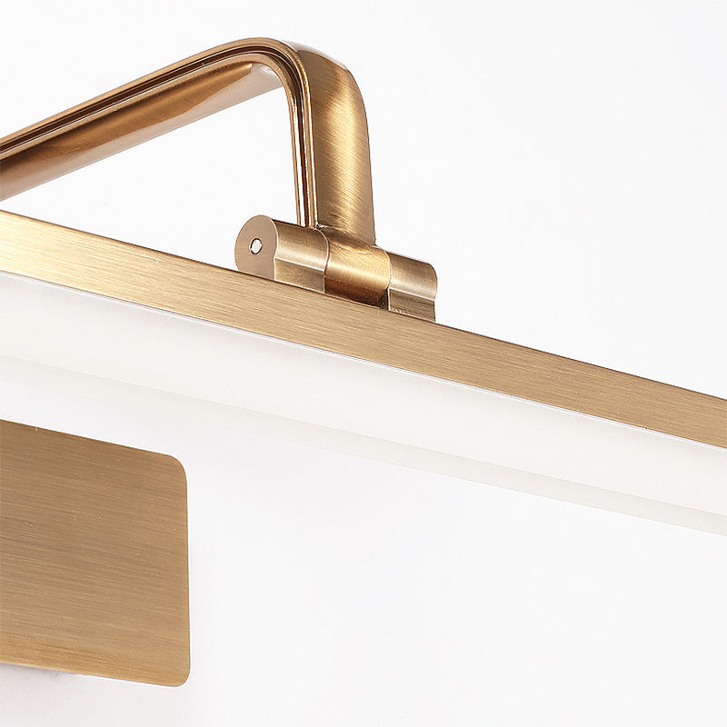 Modern Minimalist Style Angle Adjustable Vanity Wall Light Fixtures Acrylic 1 Light Vanity Mirror Lights for Bathroom