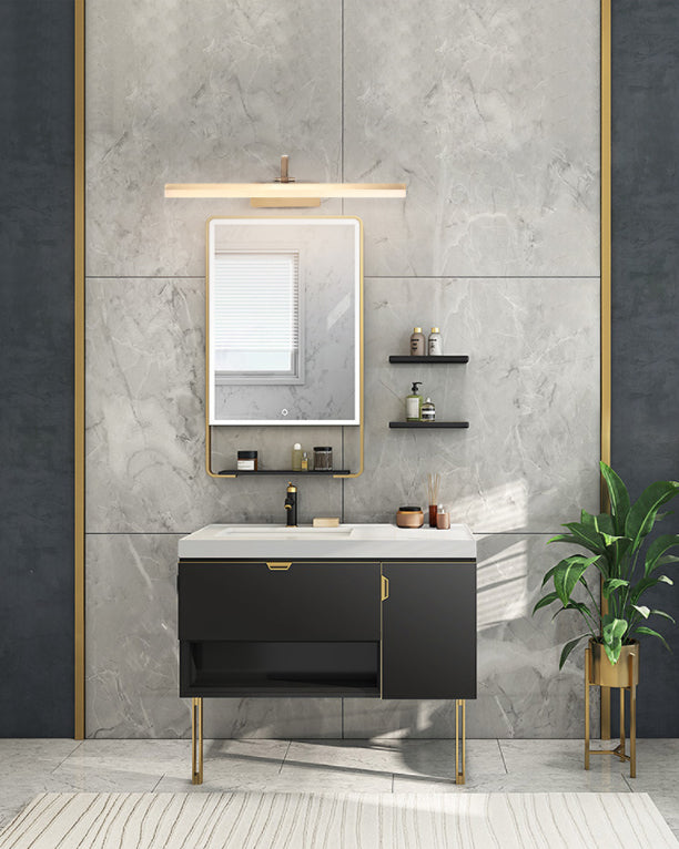 Angle de style minimaliste moderne Angle de vanité réglable Lumières murales acryliques 1 lumière miroir de vanité pour salle de bain
