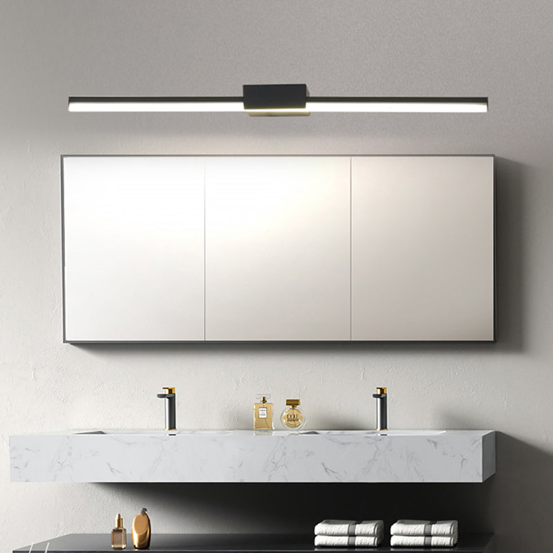 Modern Minimalist Style Linear Wall Mounted Vanity Lights Metal Vanity Wall Light Fixtures for Bathroom