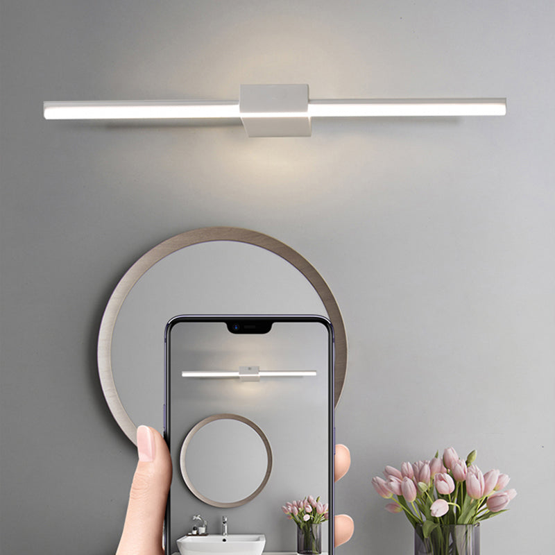 Modern Minimalist Style Linear Wall Mounted Vanity Lights Metal Vanity Wall Light Fixtures for Bathroom