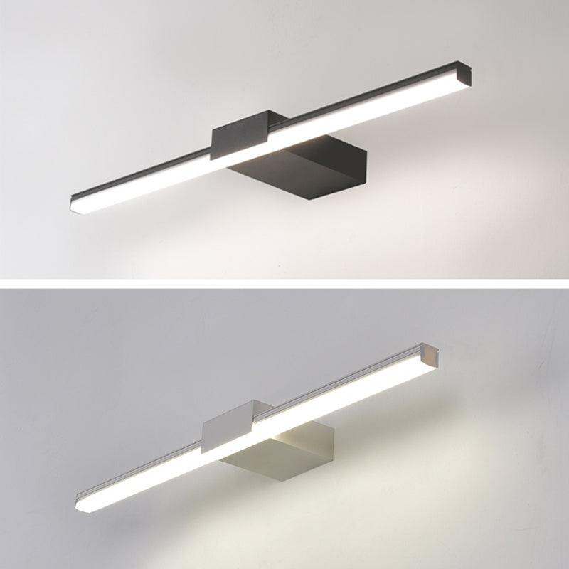 Modern Minimalist Style Linear Wall Mounted Vanity Lights Metal Vanity Wall Light Fixtures for Bathroom