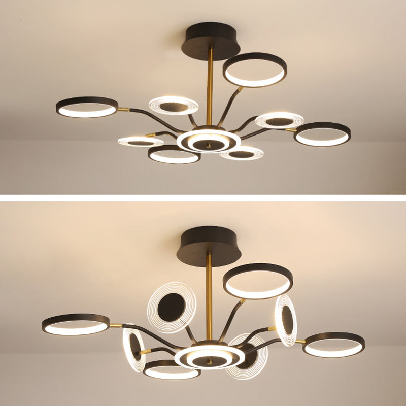 Lampada il lampadario Sputnik Light Segnalizzazione moderna Simplicità Acrilico Acrilico Illuminazione per il ristorante