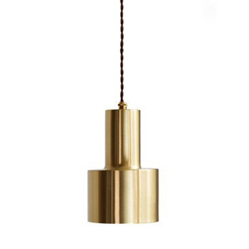 Fakkelvormige postmoderne eenvoud hangend licht 4.7 "brede mini metalen hanglamp voor slaapkamer woonkamer
