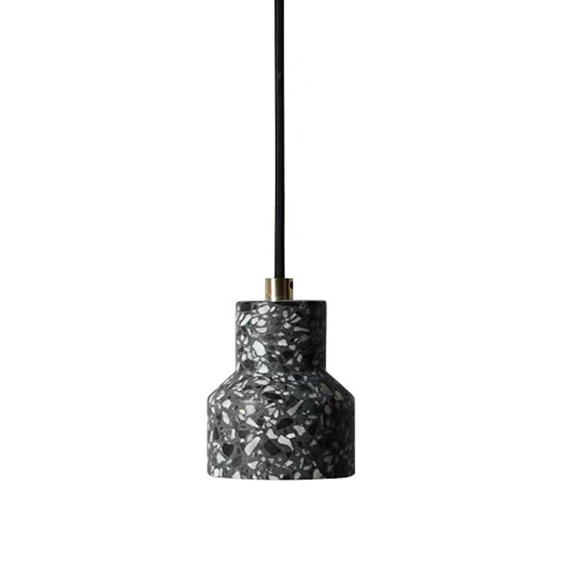 Noordse stijl minimalisme terrazzo hanglamp 1-licht creatieve slaapkamer ophanging verlichting armatuur