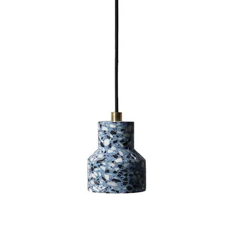 Noordse stijl minimalisme terrazzo hanglamp 1-licht creatieve slaapkamer ophanging verlichting armatuur