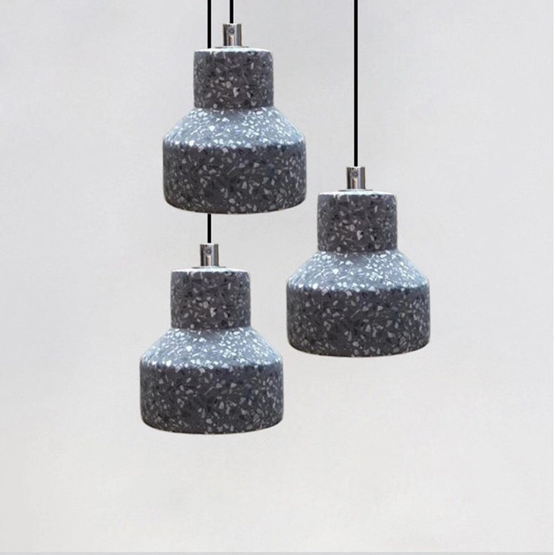 Estilo nórdico Minimalismo Lámpara colgante de terrazo 1 Light Creative dormitorio Fije de iluminación