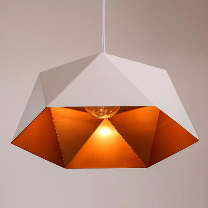 Geometrisch gevormde creatieve metaalhangende licht enkele lamp moderne stijl eenvoud verlichting hanger