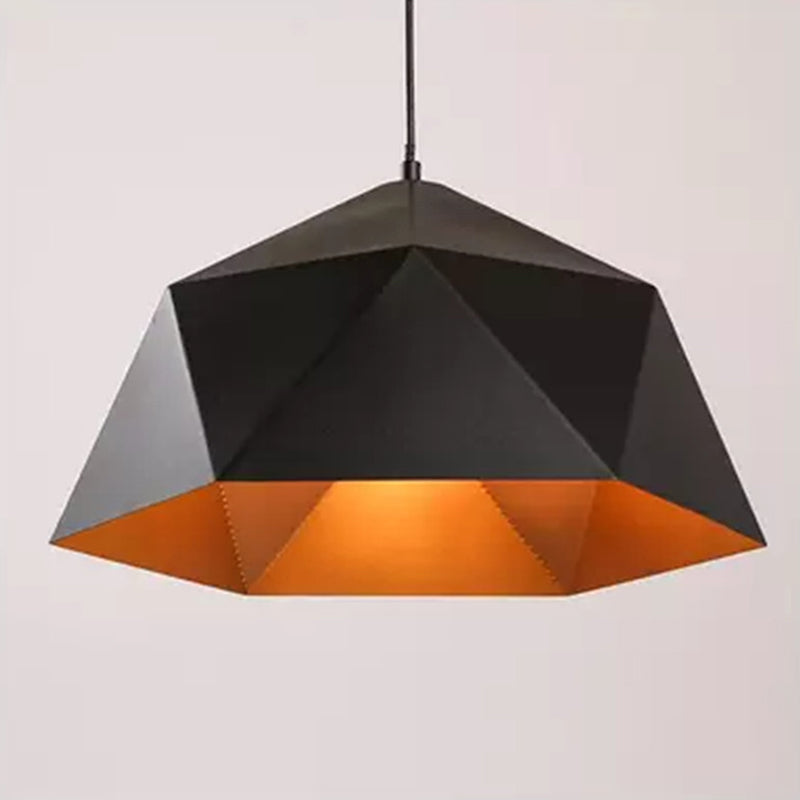 Geometrisch gevormde creatieve metaalhangende licht enkele lamp moderne stijl eenvoud verlichting hanger