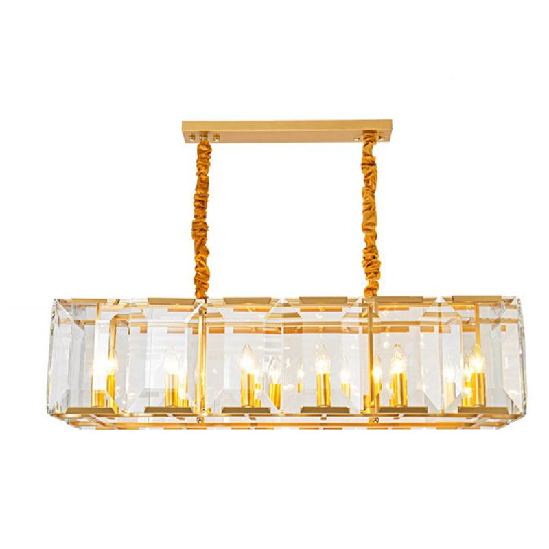 Isla colgante techo colgante iluminación de cristal vestíbulo de dormitorio luz del hotel