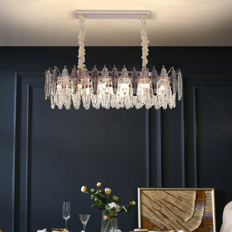 Gold Biseled K9 Crystal Lighting Lighting Accesorios de iluminación contemporáneos de la isla