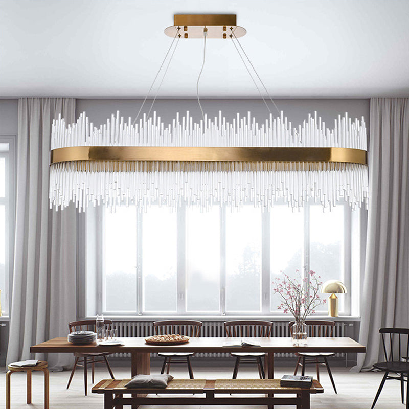 Moderna isla Pense de iluminación de cristal Restaurante Luz de restaurante Luz interior