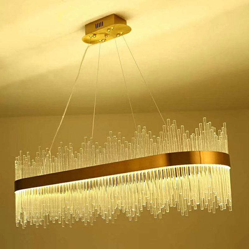 Moderna isla Pense de iluminación de cristal Restaurante Luz de restaurante Luz interior